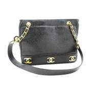 Chanel Vintage Pre-owned Laeder chanel-vskor Black, Dam