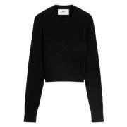 Ami Paris Pointelle Sweater Black, Dam