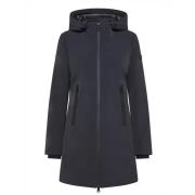 Peuterey Blå Parka Jacka med Svarta Detaljer Blue, Dam