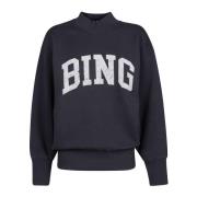 Anine Bing Navy Sweatshirt Bradie Bing Black, Dam