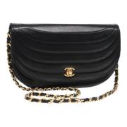 Chanel Vintage Pre-owned Laeder axelremsvskor Black, Dam