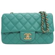 Chanel Vintage Pre-owned Laeder chanel-vskor Green, Dam