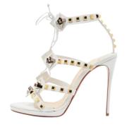 Christian Louboutin Pre-owned Pre-owned Laeder sandaler White, Dam