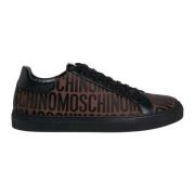 Moschino Logo Sneakers Multifärgad Snörning Brown, Herr