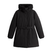 Woolrich Svart Parka Vinterjacka Kvinnor Black, Dam