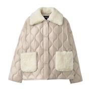 Mackage Jacka med fuskpälskrage Beige, Dam