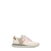 Wushu Ruyi Beige Läder Sneakers med Ullinsats Multicolor, Dam