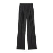 Celine Lyxiga Cashmere Wide Leg Byxor Black, Dam