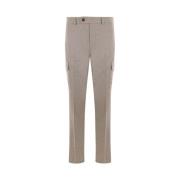 Incotex Beige Cargo Ull-Kashmir Byxor Beige, Herr