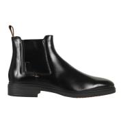 Santoni Svarta Bekväma Skor Black, Herr