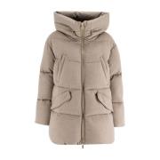 Moorer Lyxig Gäsdun Cashmere Jacka Beige, Dam