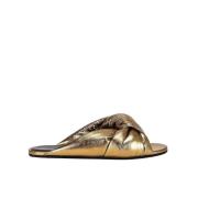 Balenciaga Sommar Drapey Sandaler Yellow, Dam