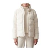 Colmar Vinter Sammet Pufferjacka White, Dam