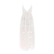 Zimmermann Lexi Broderie Anglaise Maxi Klänning White, Dam