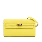 Hermès Vintage Pre-owned Laeder crossbodyvskor Yellow, Dam