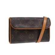 Louis Vuitton Vintage Pre-owned Canvas kuvertvskor Brown, Dam