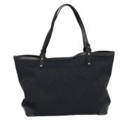 Gucci Vintage Pre-owned Canvas totevskor Black, Dam