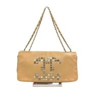 Chanel Vintage Pre-owned Laeder chanel-vskor Beige, Dam