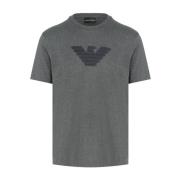 Emporio Armani Bomull T-shirt med branding i grå Gray, Herr