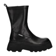 Guess Svarta ankelboots i syntetiskt läder Black, Dam