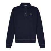 Lacoste Blå Polo Tröja med Krokodil Patch Blue, Herr