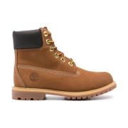 Timberland Beige Mocka 6-Tums Premium Stövlar Beige, Dam