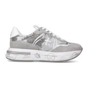 Premiata Silver High Top Sneakers Kvinnor Gray, Dam