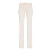 7 For All Mankind Elegant Bootcut Byxor White, Dam