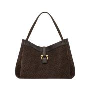 Salvatore Ferragamo Monogram Tote Bag i Brun Brown, Dam