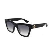 Gucci Cat Eye Solglasögon Black, Unisex