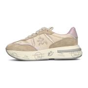 Premiata Beige Sneaker Cassie med Unik Design Beige, Dam