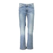 Guess High Rise Bootcut Jeans Tvättad Effekt Blue, Dam