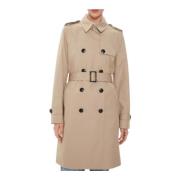 Tommy Hilfiger Slim Fit Bomull Trenchcoat Kvinnor Beige, Dam