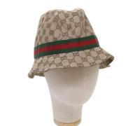 Gucci Vintage Pre-owned Tyg hattar-och-kepsar Brown, Dam