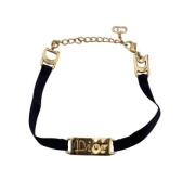 Dior Vintage Pre-owned Tyg armband Black, Dam