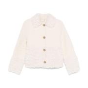 Liu Jo Faux Shearling Vit Kappa White, Dam