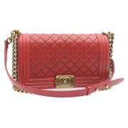 Chanel Vintage Pre-owned Laeder chanel-vskor Red, Dam