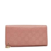 Gucci Vintage Pre-owned Laeder plnbcker Pink, Dam