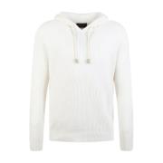 Gran Sasso Vit Ribbstickad Sweatshirt Långärmad White, Herr