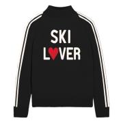 MC2 Saint Barth Ski Lover Half Neck Sweater Black, Dam