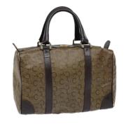 Celine Vintage Pre-owned Canvas handvskor Brown, Dam