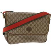 Gucci Vintage Pre-owned Canvas axelremsvskor Beige, Dam