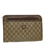 Gucci Vintage Pre-owned Canvas kuvertvskor Beige, Dam