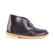 Clarks Svarta läderankelstövlar Elegant stil Black, Dam