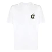 Emporio Armani Lyocell Bomull T-shirt White, Herr