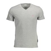 Guess Slim Fit Tee i Ekologisk Bomull Gray, Herr