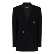 Max Mara Svart Oversized Blazer Ytterkläder Black, Dam