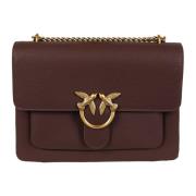 Pinko Brun Crossbody Väska Elegant Chic Stil Brown, Dam