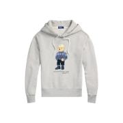 Polo Ralph Lauren Björn Huvtröja Sweatshirt Avslappnad Stil Gray, Dam