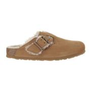 Birkenstock Mocka Sandaler med Pälsfoder Brown, Dam